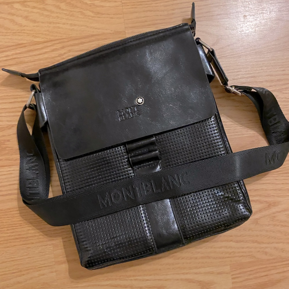 Montblanc crossbody leather bag